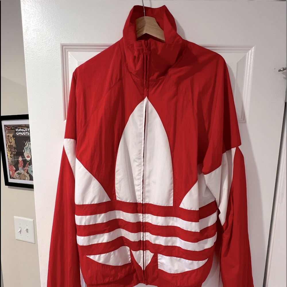 adidas Originals Big Trefoil Color-Block Regular Fit Wind-Breaker Jacket L